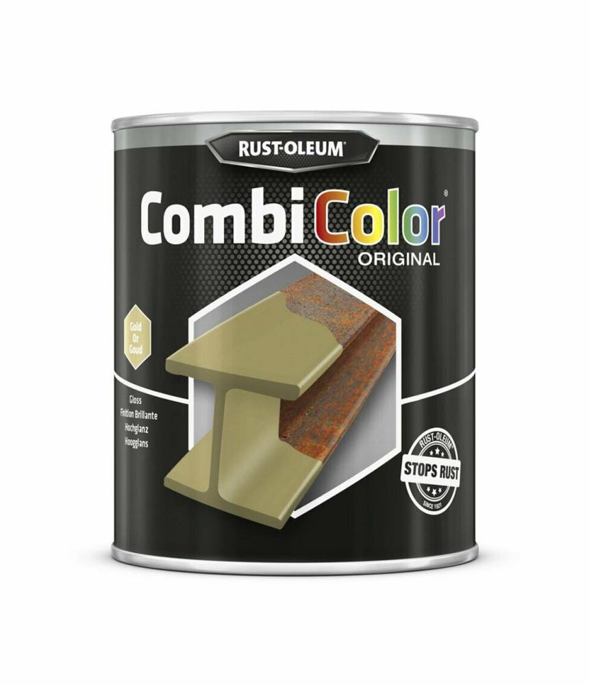 ΑΝΤΙΣΚΟΥΡΙΑΚΟ ΧΡΩΜΑ ΜΕΤΑΛΛΟΥ GOLD (7314) GLOSS 750ML COMBICOLOR ORIGINAL RUSTOLEUM